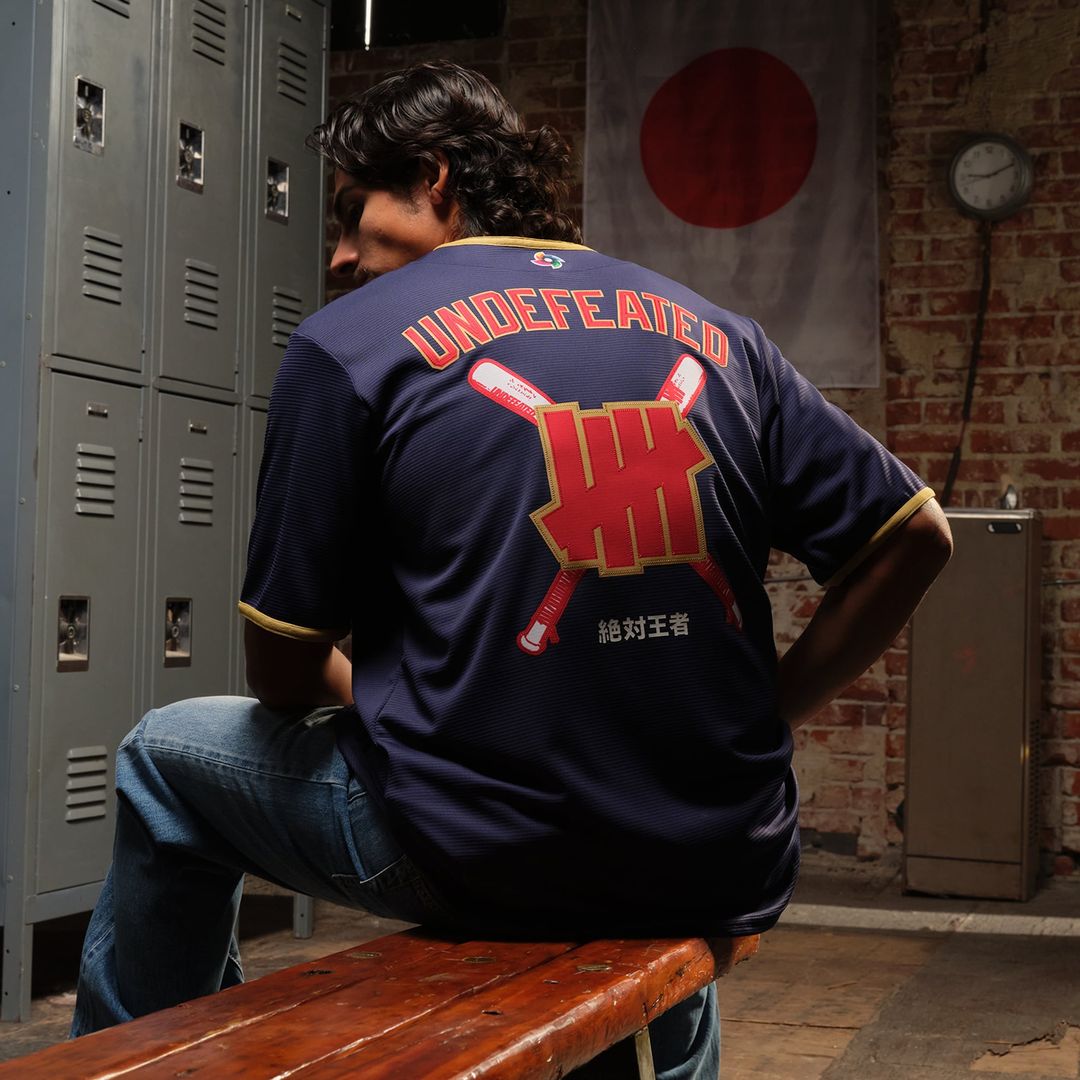 Japan Baseball Nike x Undefeated Navy Baseball Jersey