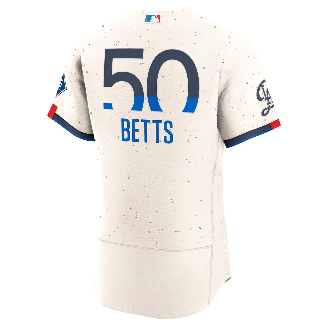 Los Angeles Dodgers Nike Cream Authentic Baseball Jersey
