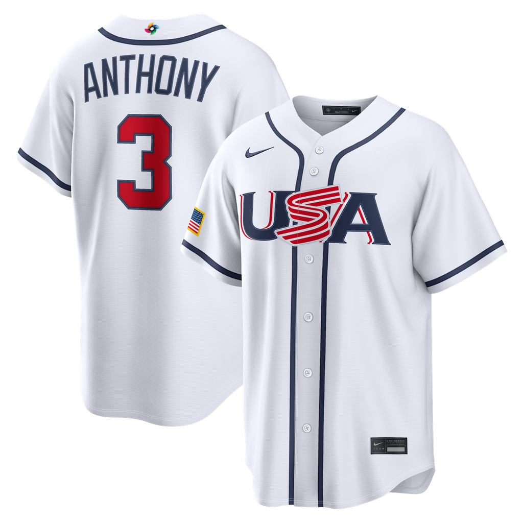 USA Baseball Nike White MLB baseball jersey