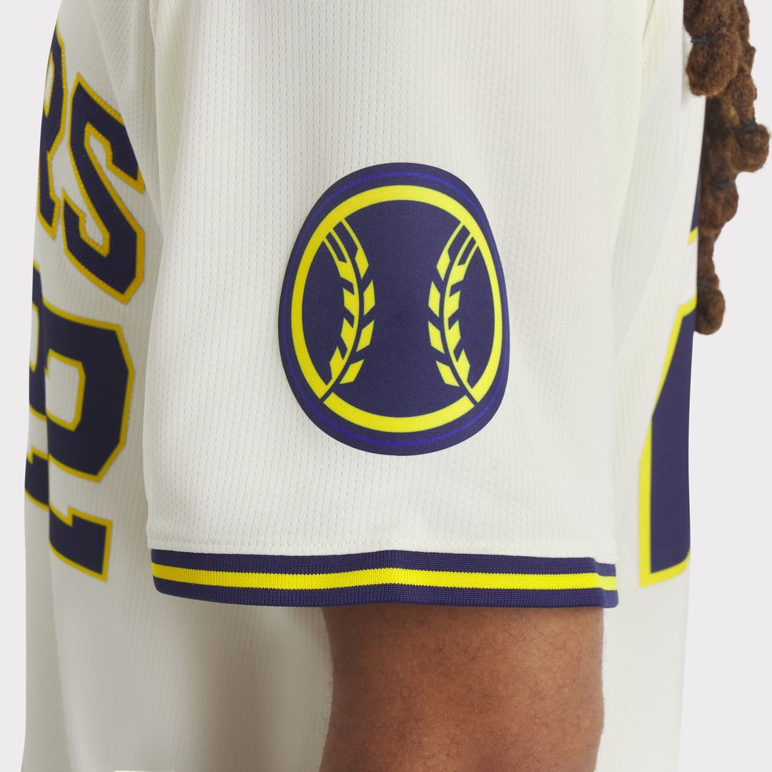 Milwaukee Brewers Nike Cream Baseball Jersey