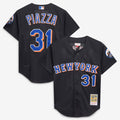 New York Mets Mitchell & Ness Black MLB baseball jersey