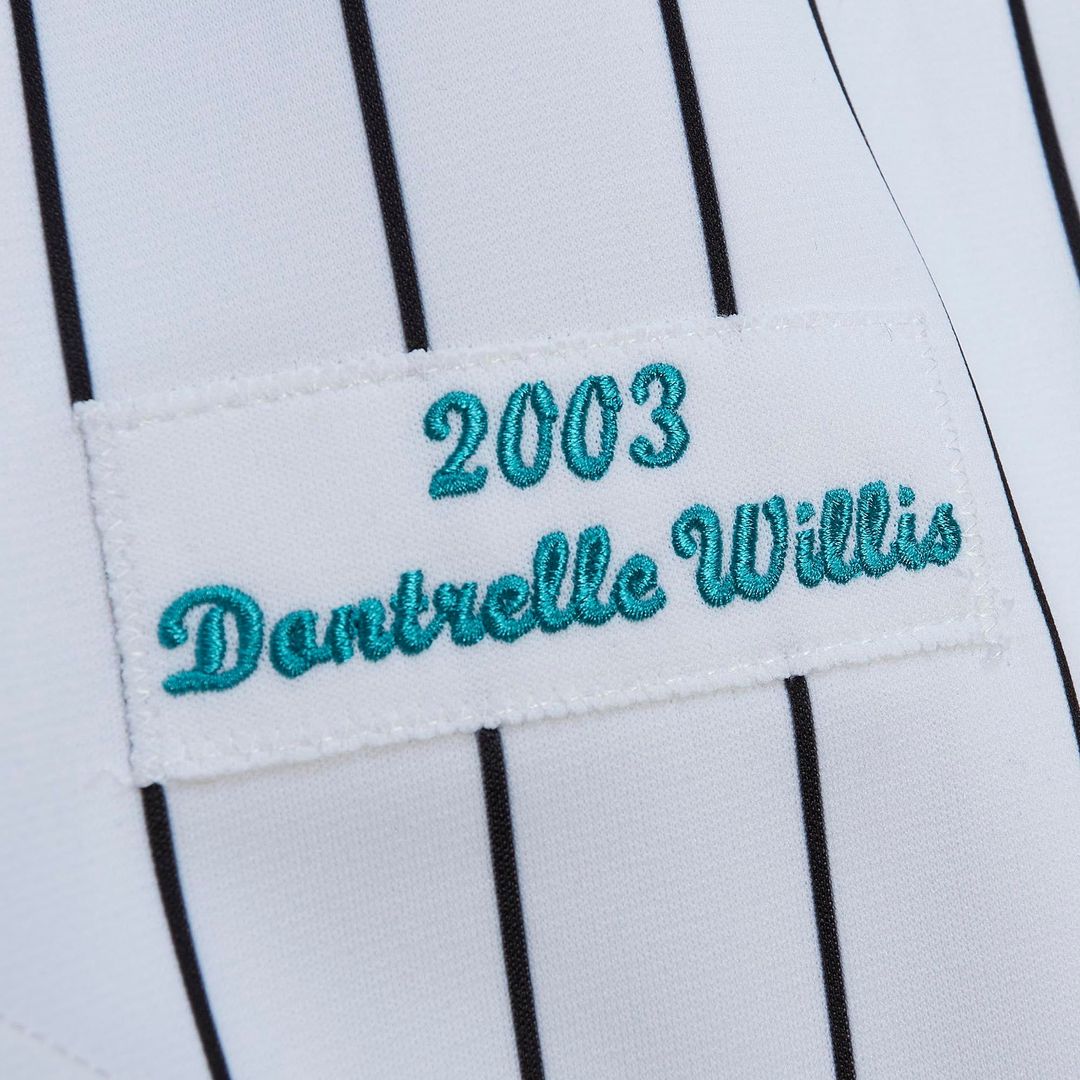 Florida Marlins Mitchell & Ness White Authentic Baseball Jersey