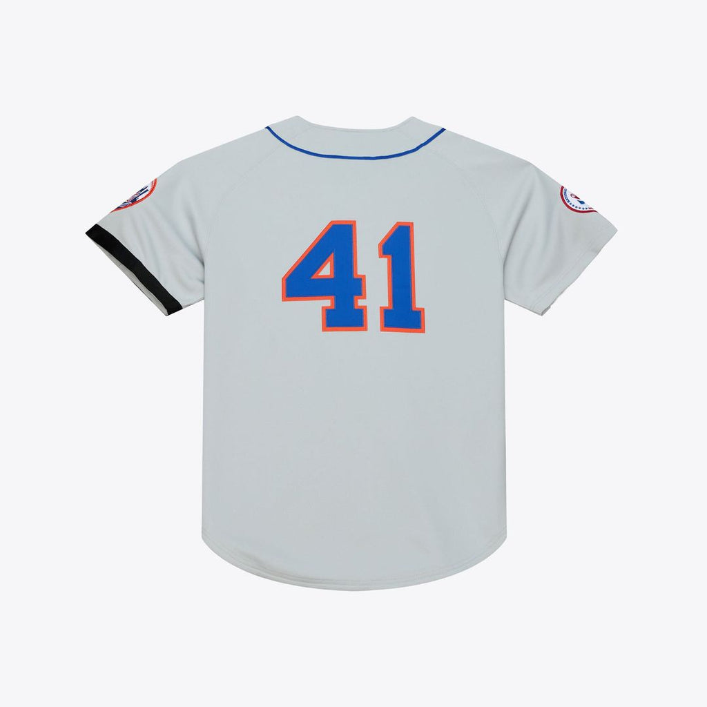 New York Mets Mitchell & Ness Gray Authentic Baseball Jersey