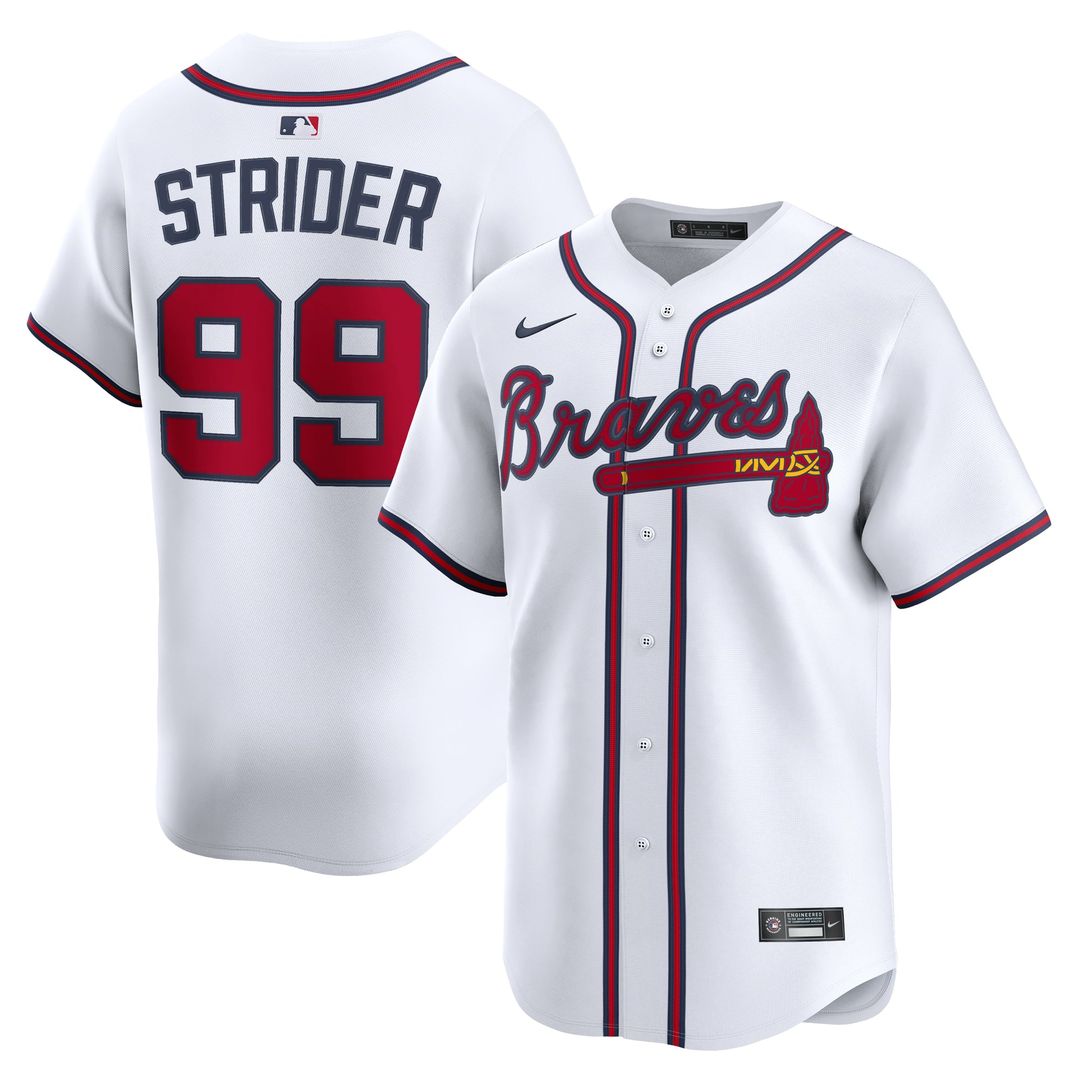 Atlanta Braves Nike White Authentic MLB baseball jersey