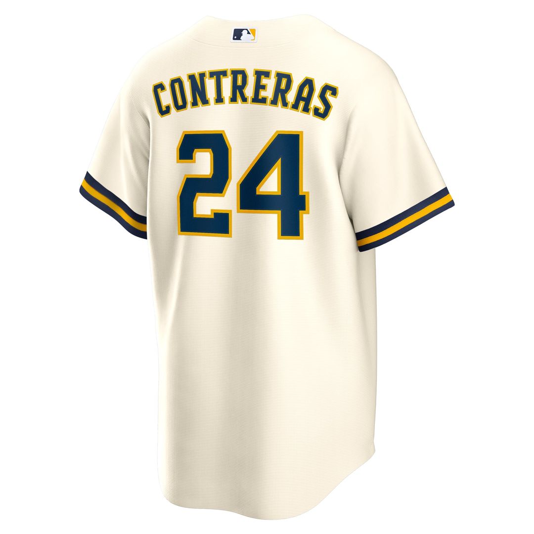 Milwaukee Brewers Nike Cream Replica Baseball Jersey