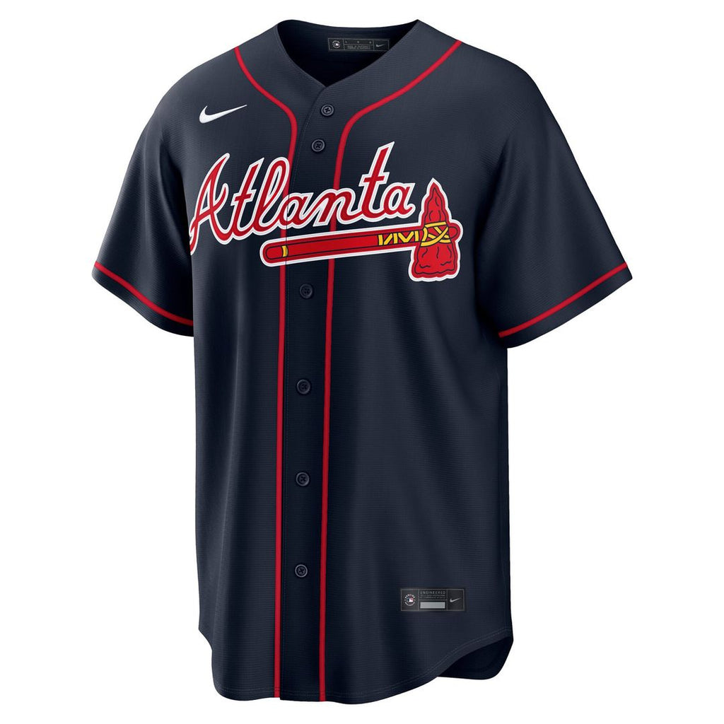 Atlanta Braves Nike Navy Replica Baseball Jersey