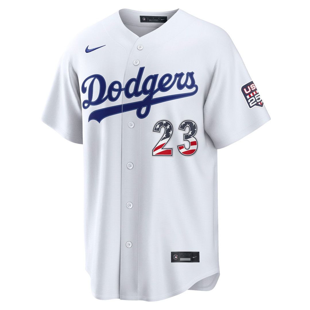 Los Angeles Dodgers Nike White Baseball Jersey