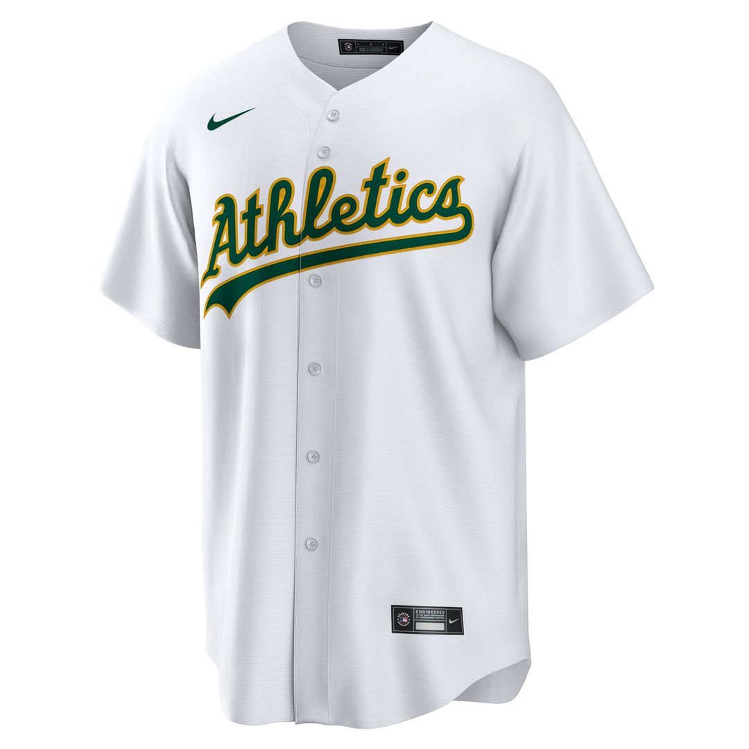 Athletics Nike White Replica Baseball Jersey