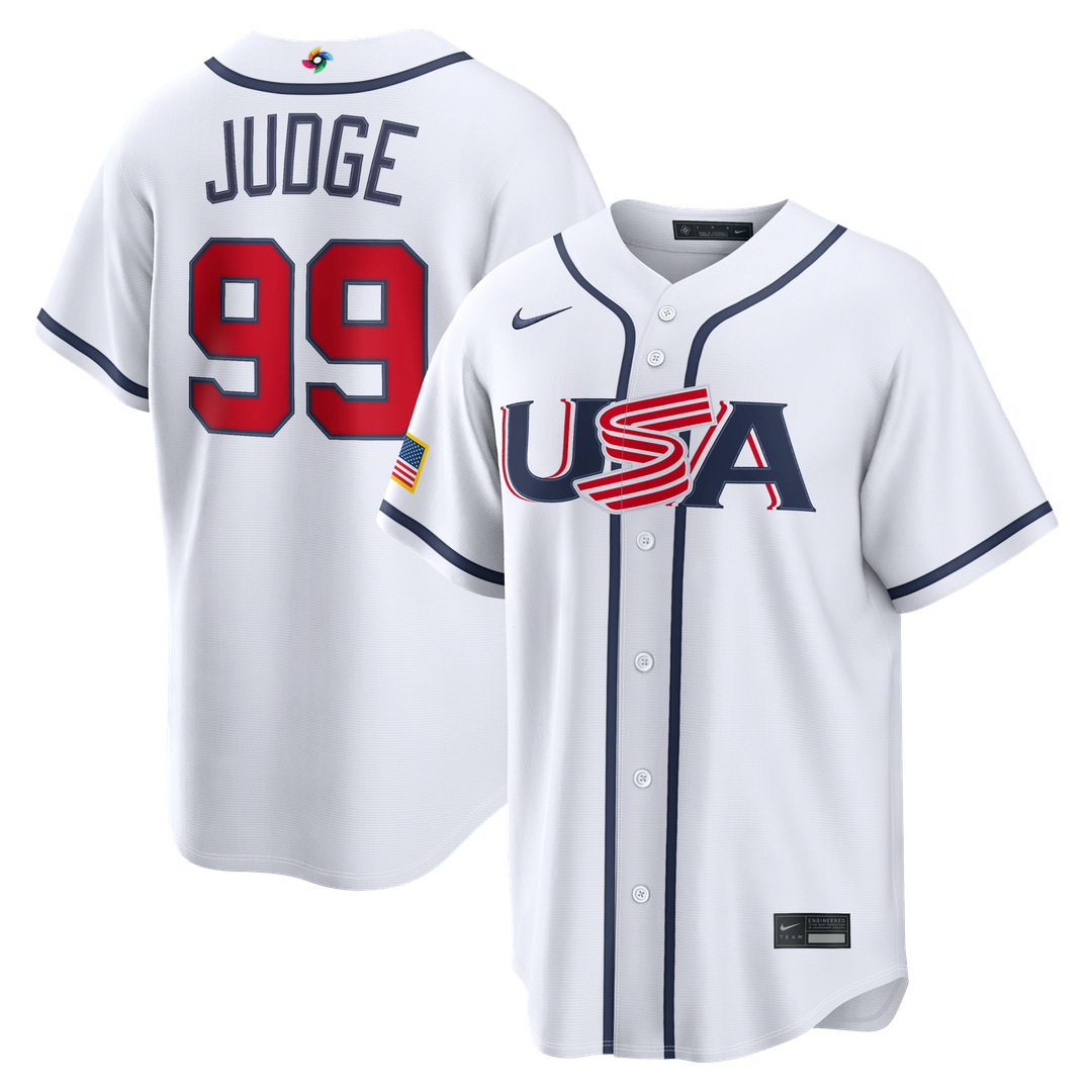 USA Baseball Nike White MLB baseball jersey