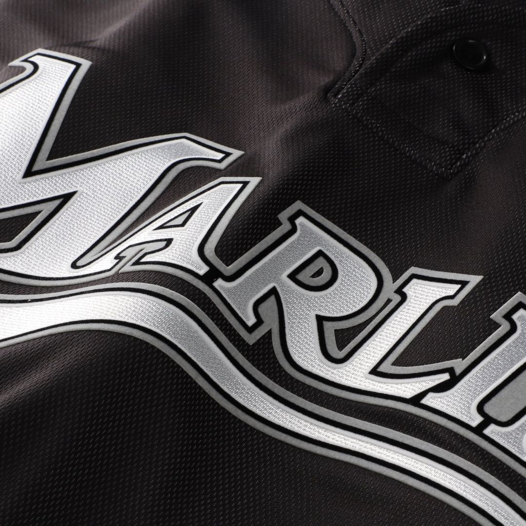 Florida Marlins Mitchell & Ness Black Authentic Baseball Jersey