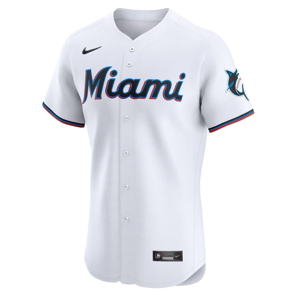 Miami Marlins Nike White Authentic Baseball Jersey