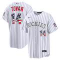 Colorado Rockies Nike White MLB baseball jersey