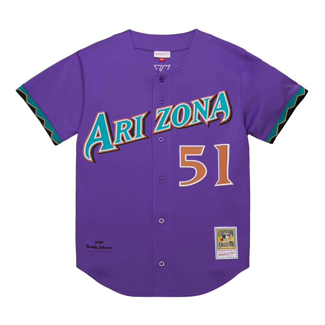 Arizona Diamondbacks Mitchell & Ness Purple Authentic Baseball Jersey