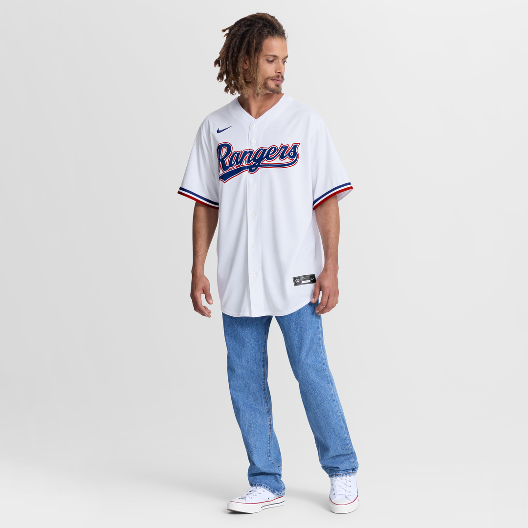 Texas Rangers Nike White Replica Baseball Jersey