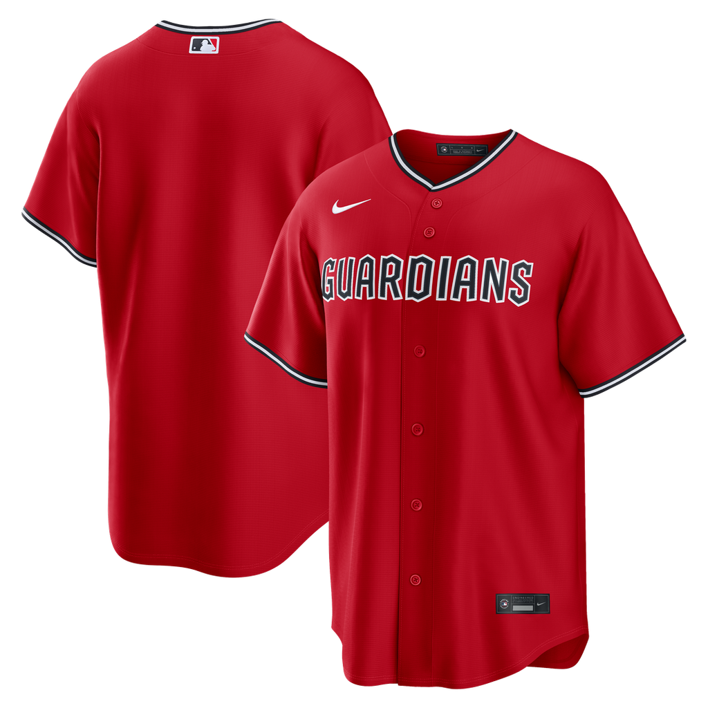 Cleveland Guardians Nike Red Replica MLB baseball jersey