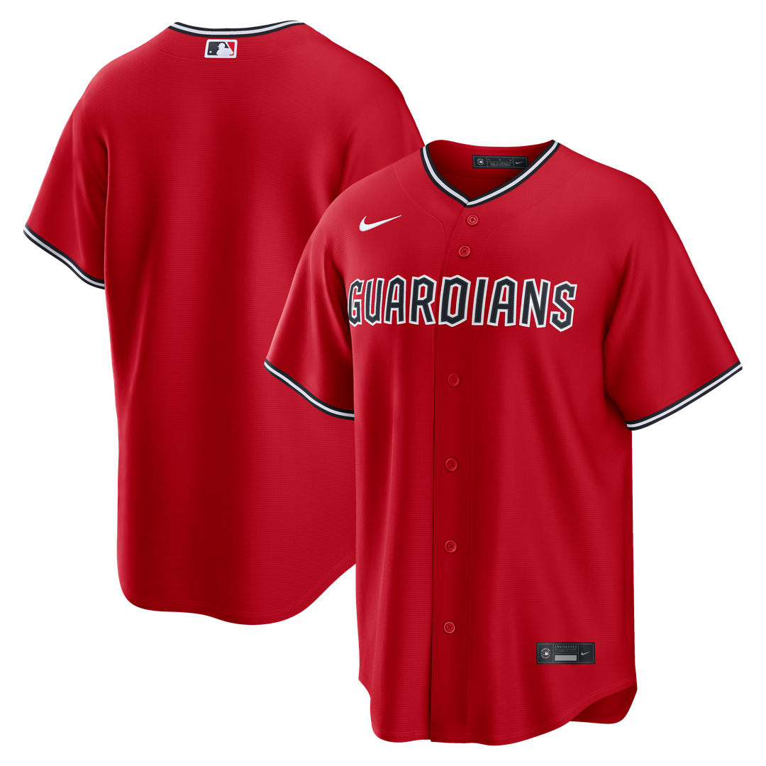 Cleveland Guardians Nike Red Replica MLB baseball jersey