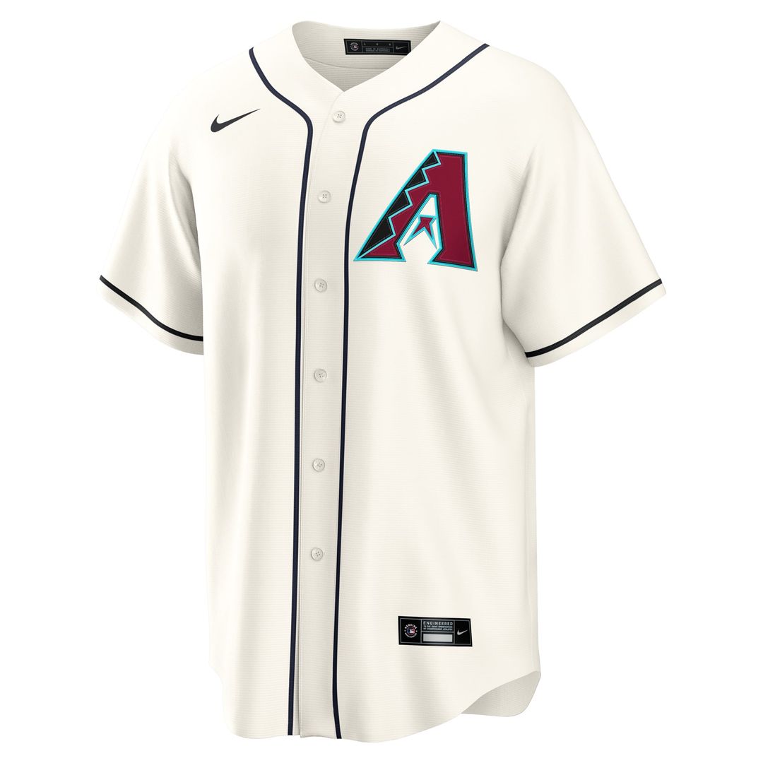 Arizona Diamondbacks Nike Cream Replica Baseball Jersey