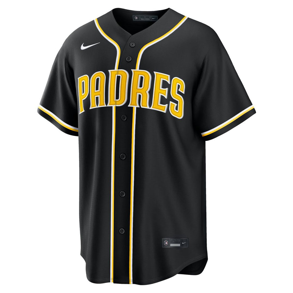 San Diego Padres Nike Black Replica Baseball Jersey