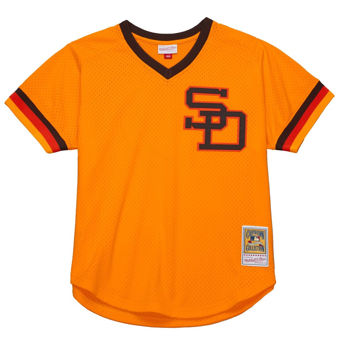 San Diego Padres Mitchell & Ness Gold Baseball Jersey