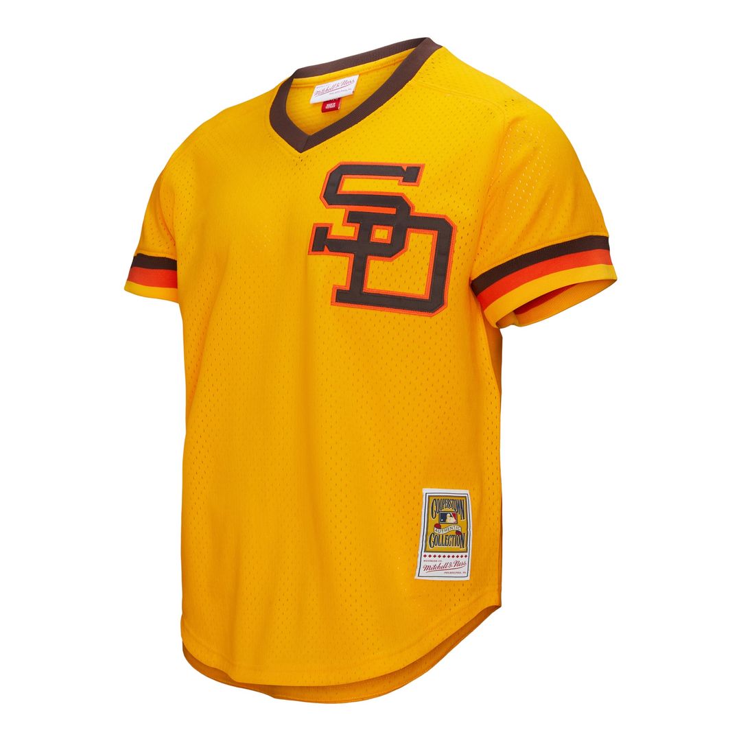 San Diego Padres Mitchell & Ness Gold Baseball Jersey