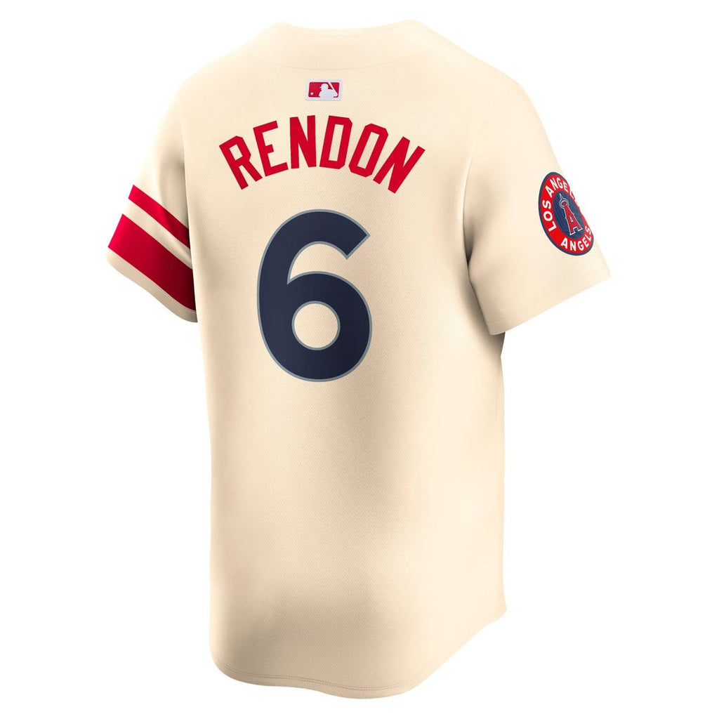 Los Angeles Angels Nike Cream Baseball Jersey