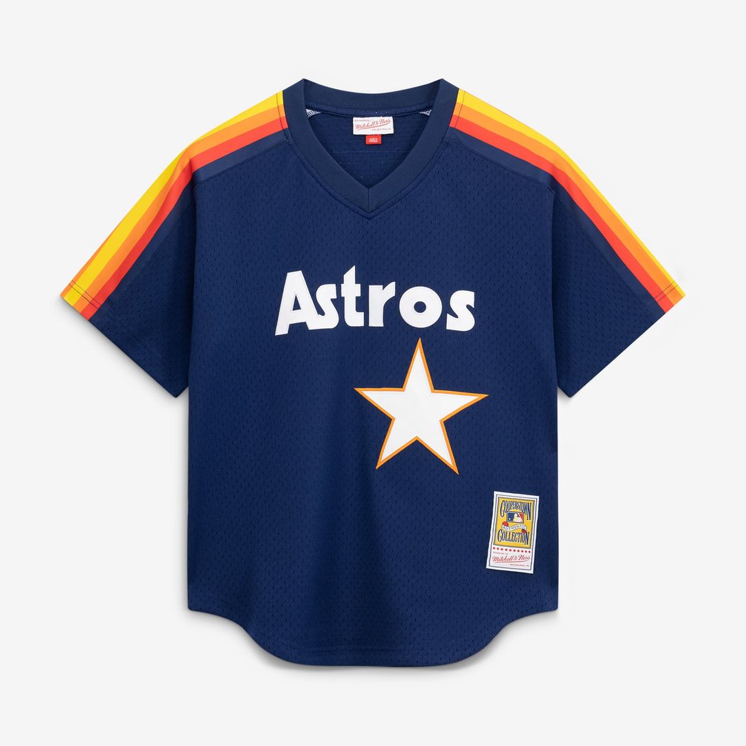 Houston Astros Mitchell & Ness Navy Authentic Baseball Jersey