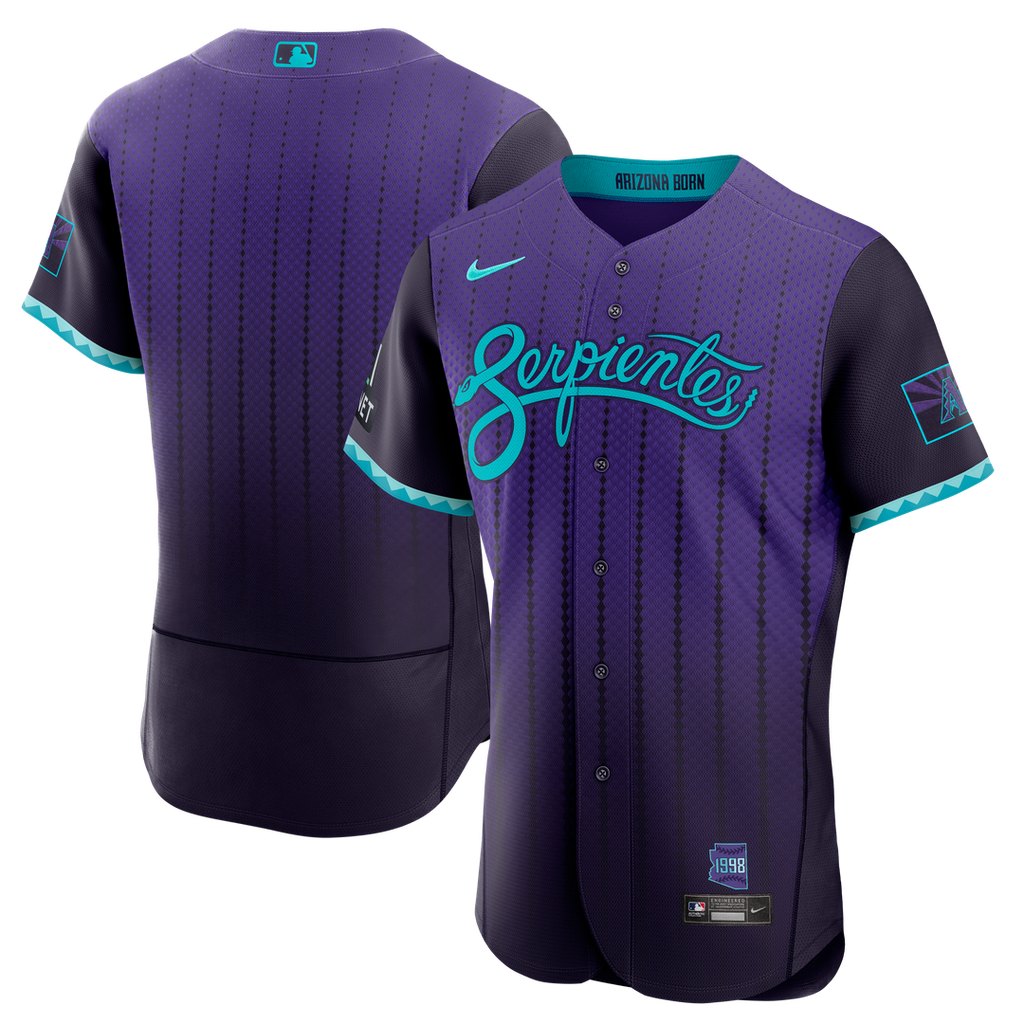 Arizona Diamondbacks Nike Purple Authentic MLB baseball jersey