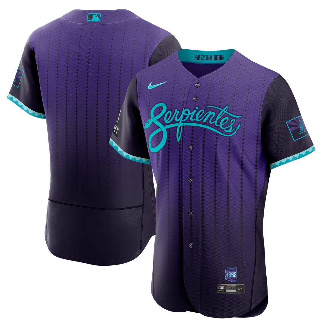 Arizona Diamondbacks Nike Purple Authentic MLB baseball jersey