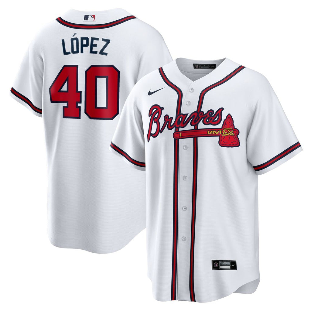 Atlanta Braves Nike White Replica MLB baseball jersey