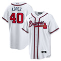 Atlanta Braves Nike White Replica MLB baseball jersey