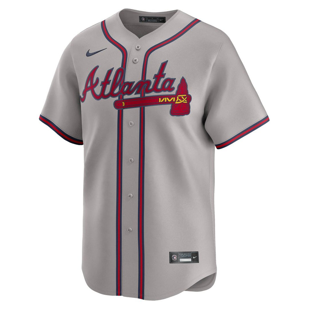 Atlanta Braves Nike Gray Baseball Jersey