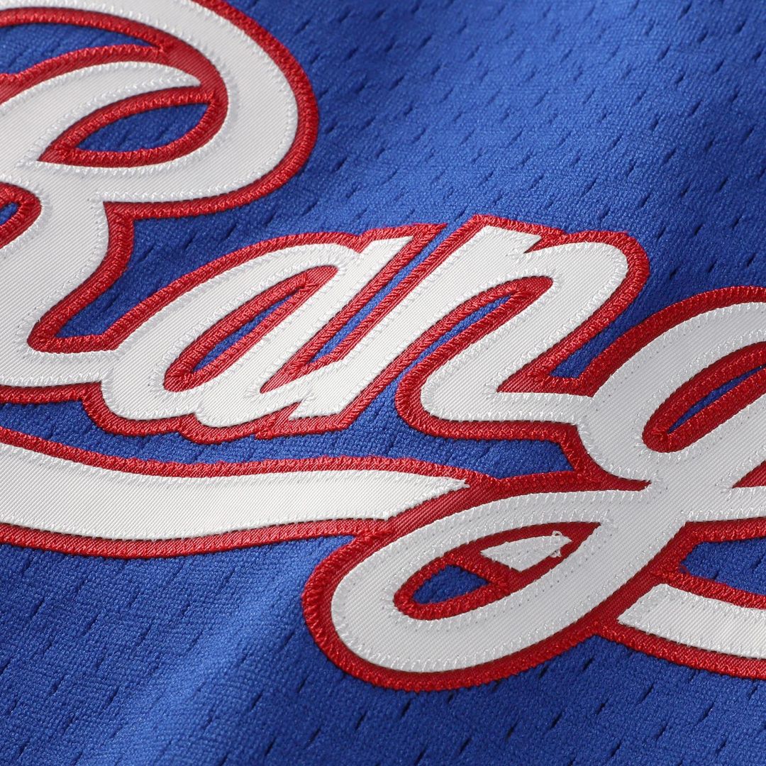 Texas Rangers Mitchell & Ness Royal Authentic Baseball Jersey
