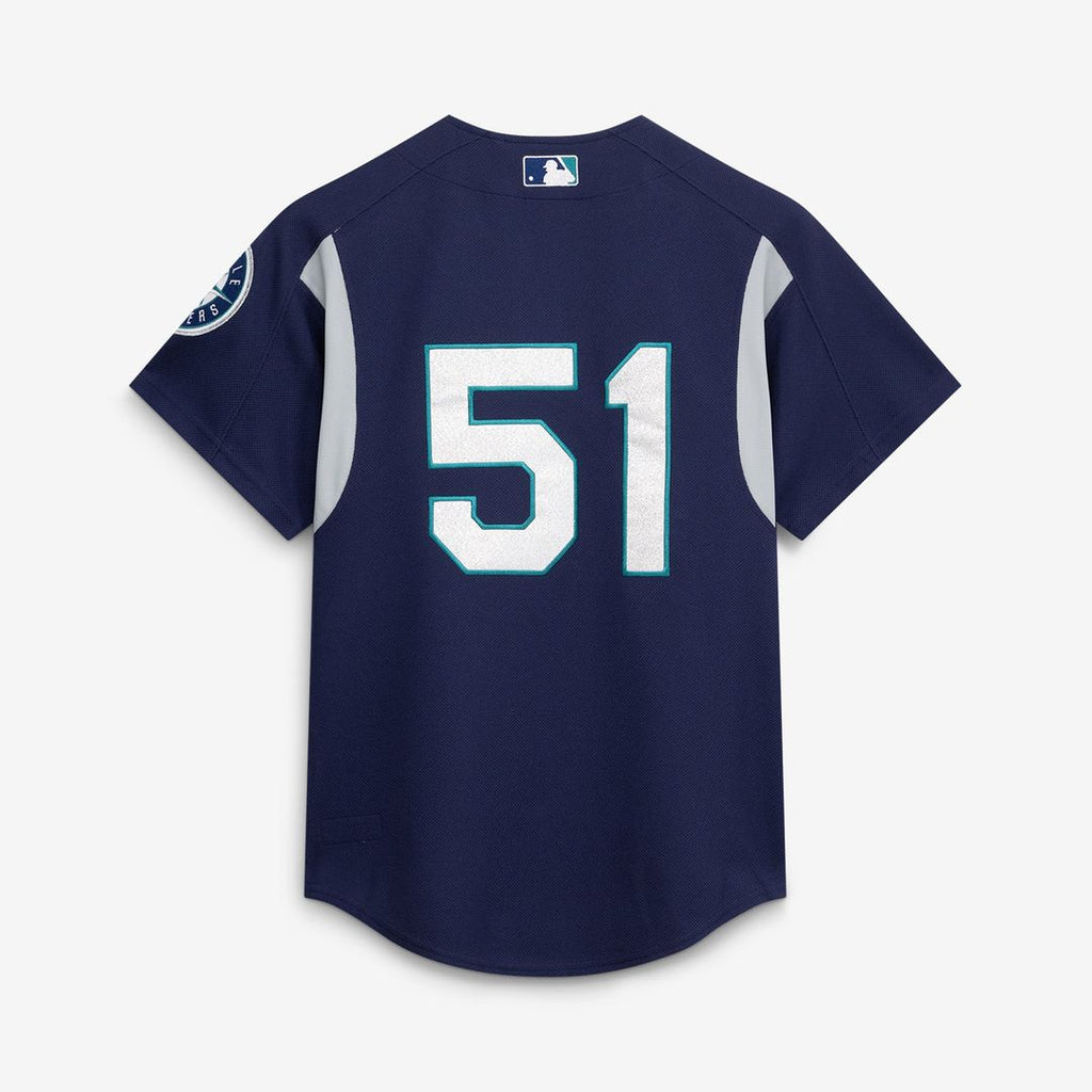Seattle Mariners Mitchell & Ness Navy Baseball Jersey