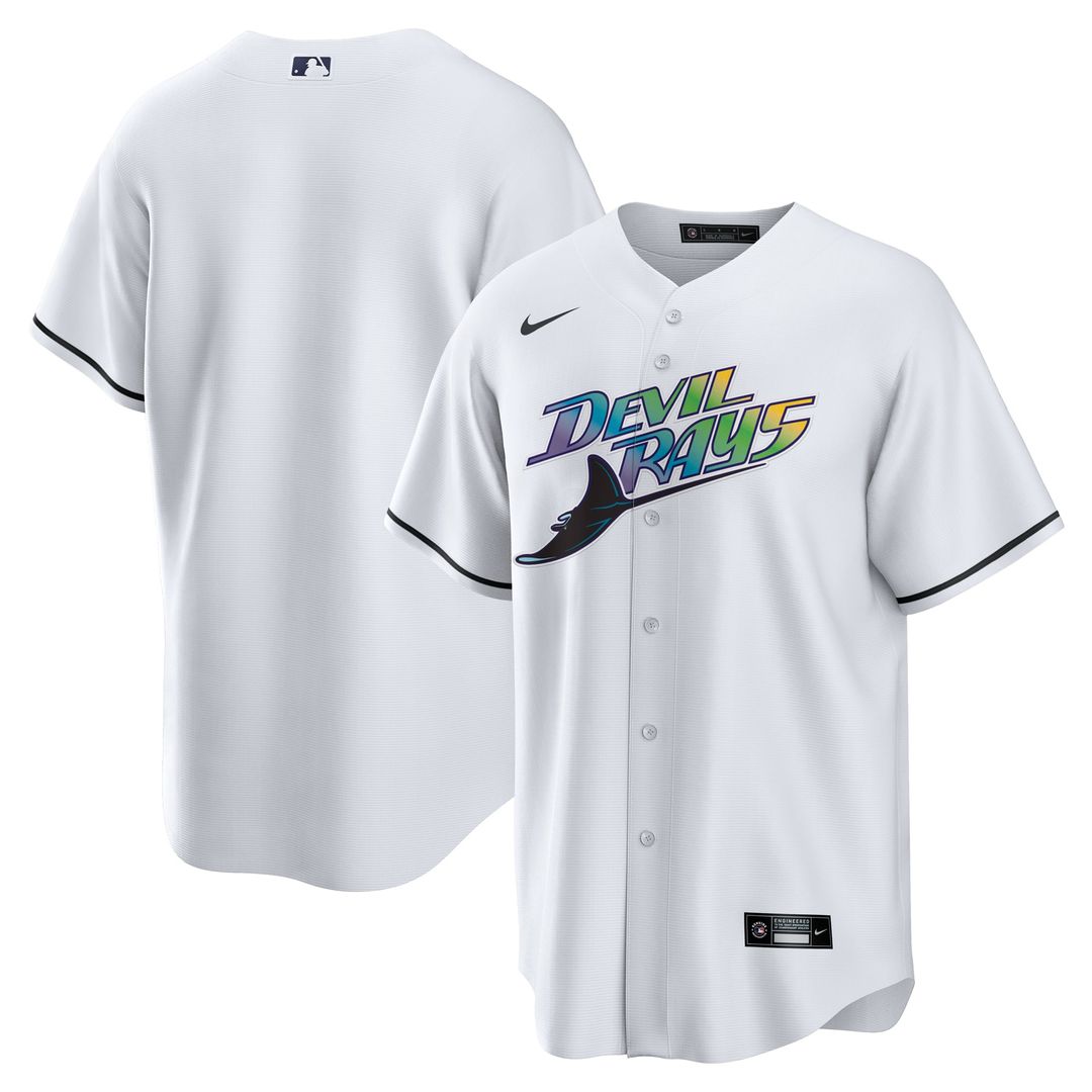 Tampa Bay Rays Nike White Replica MLB baseball jersey