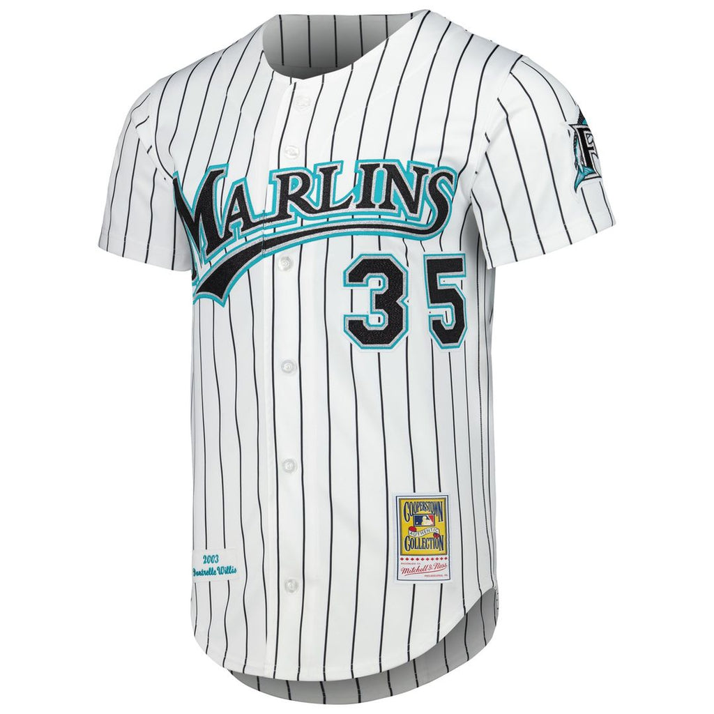 Florida Marlins Mitchell & Ness White Authentic Baseball Jersey