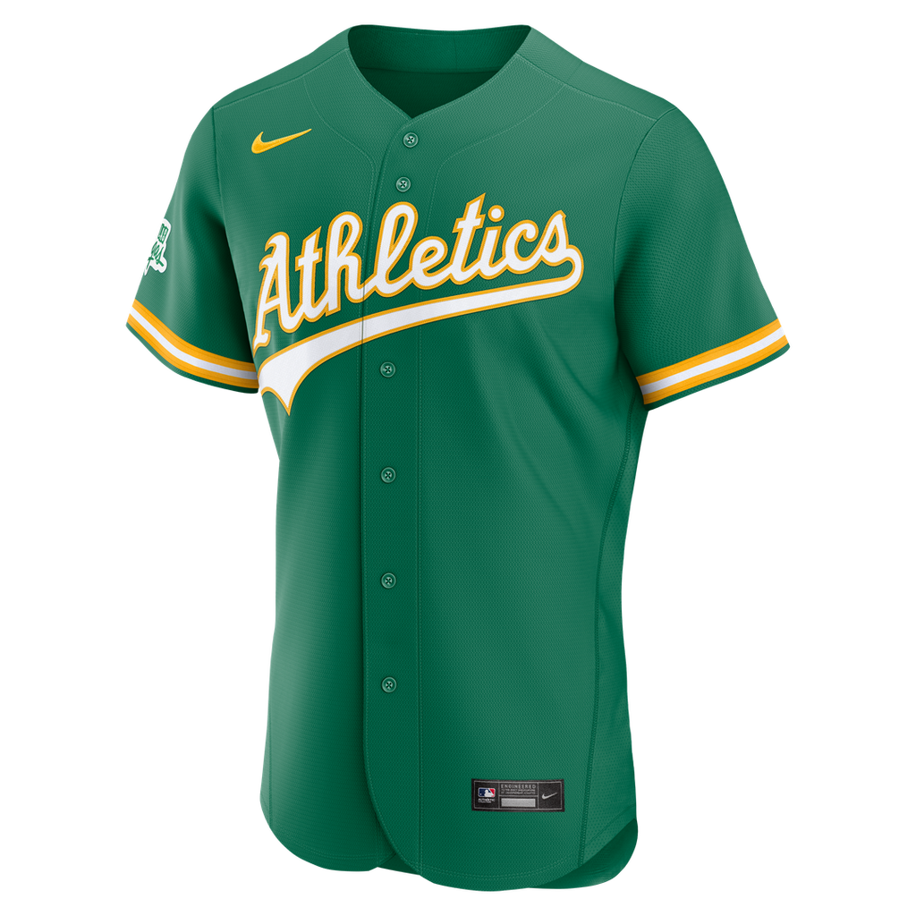 Athletics Nike Green Authentic Baseball Jersey