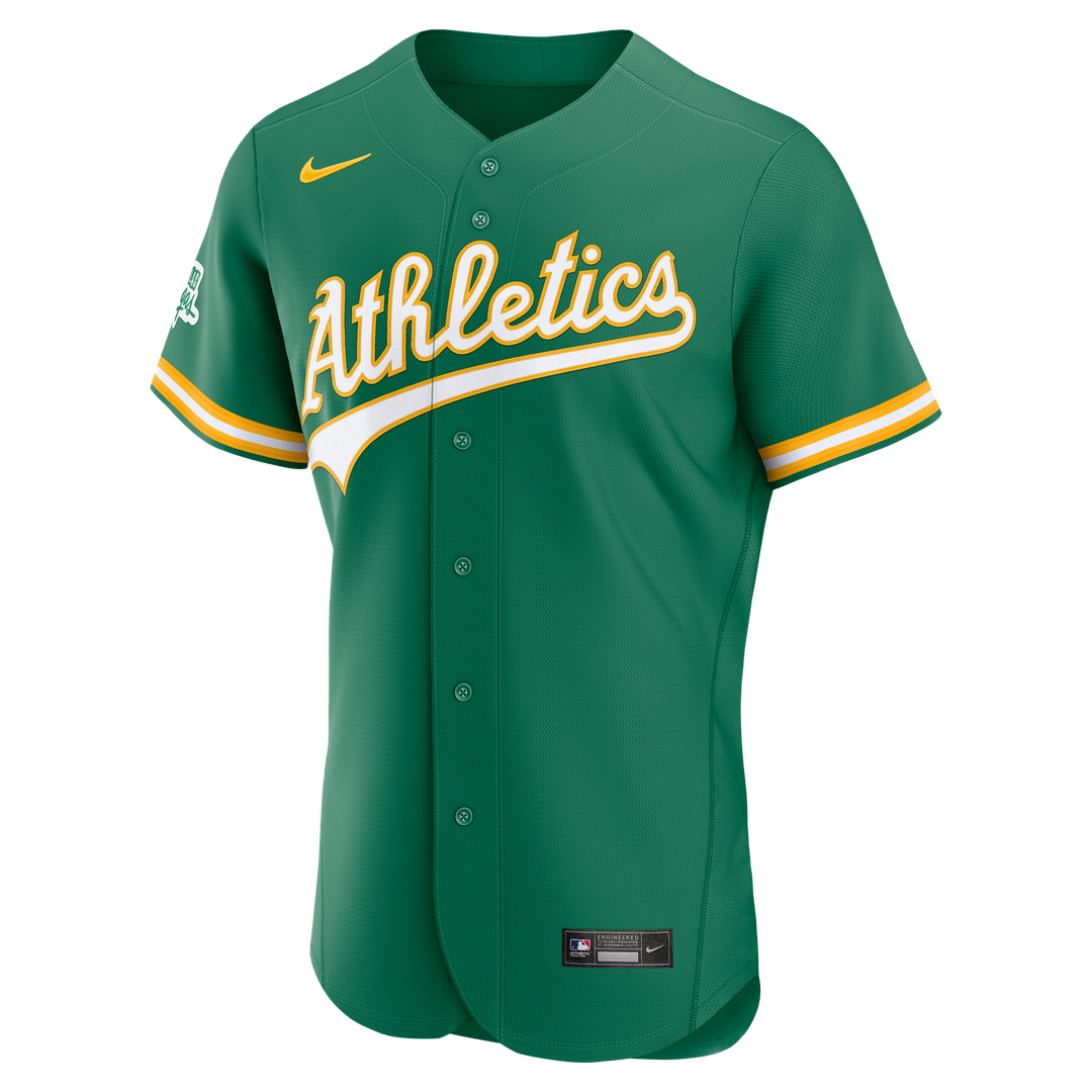Athletics Nike Green Authentic Baseball Jersey