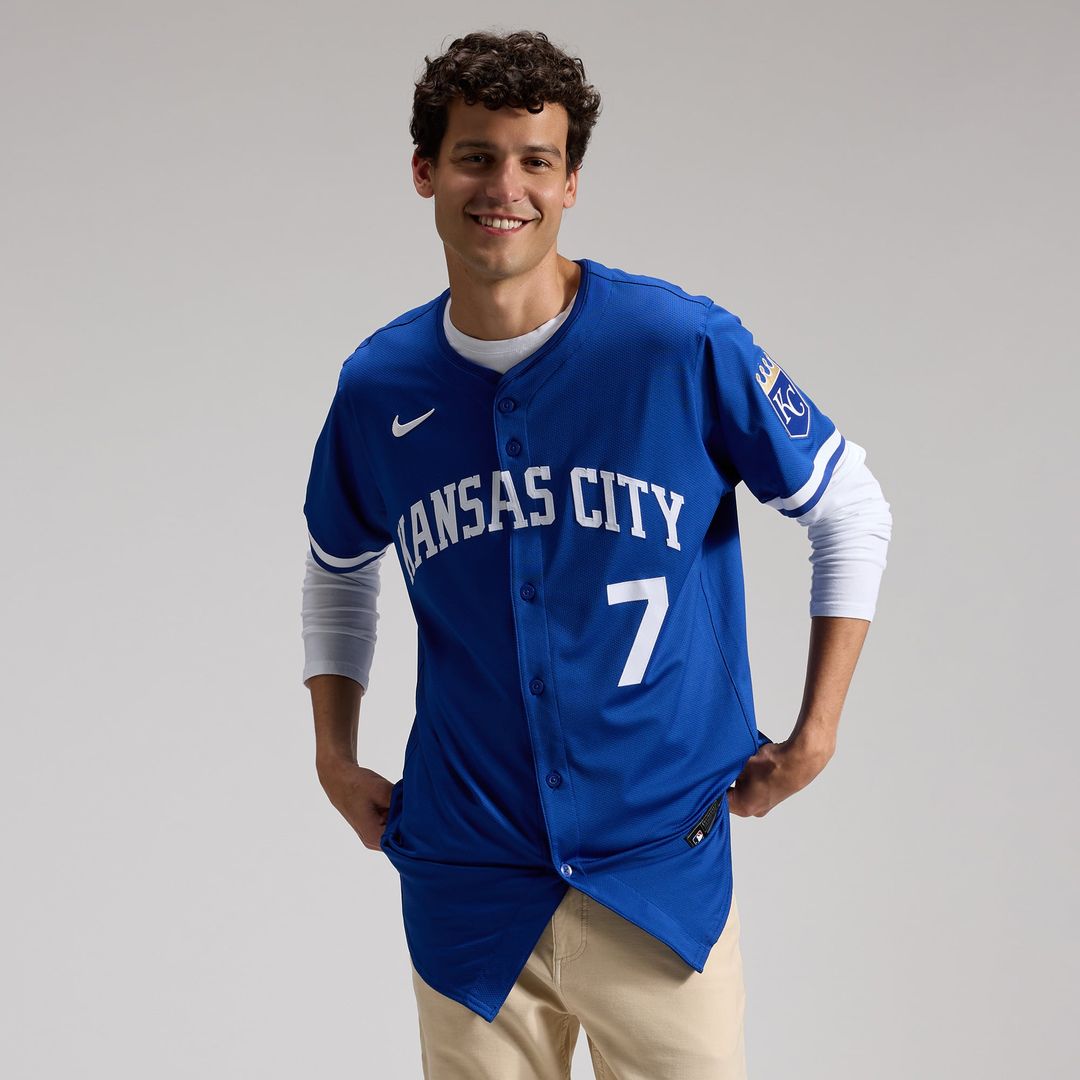Kansas City Royals Nike Royal Authentic Baseball Jersey
