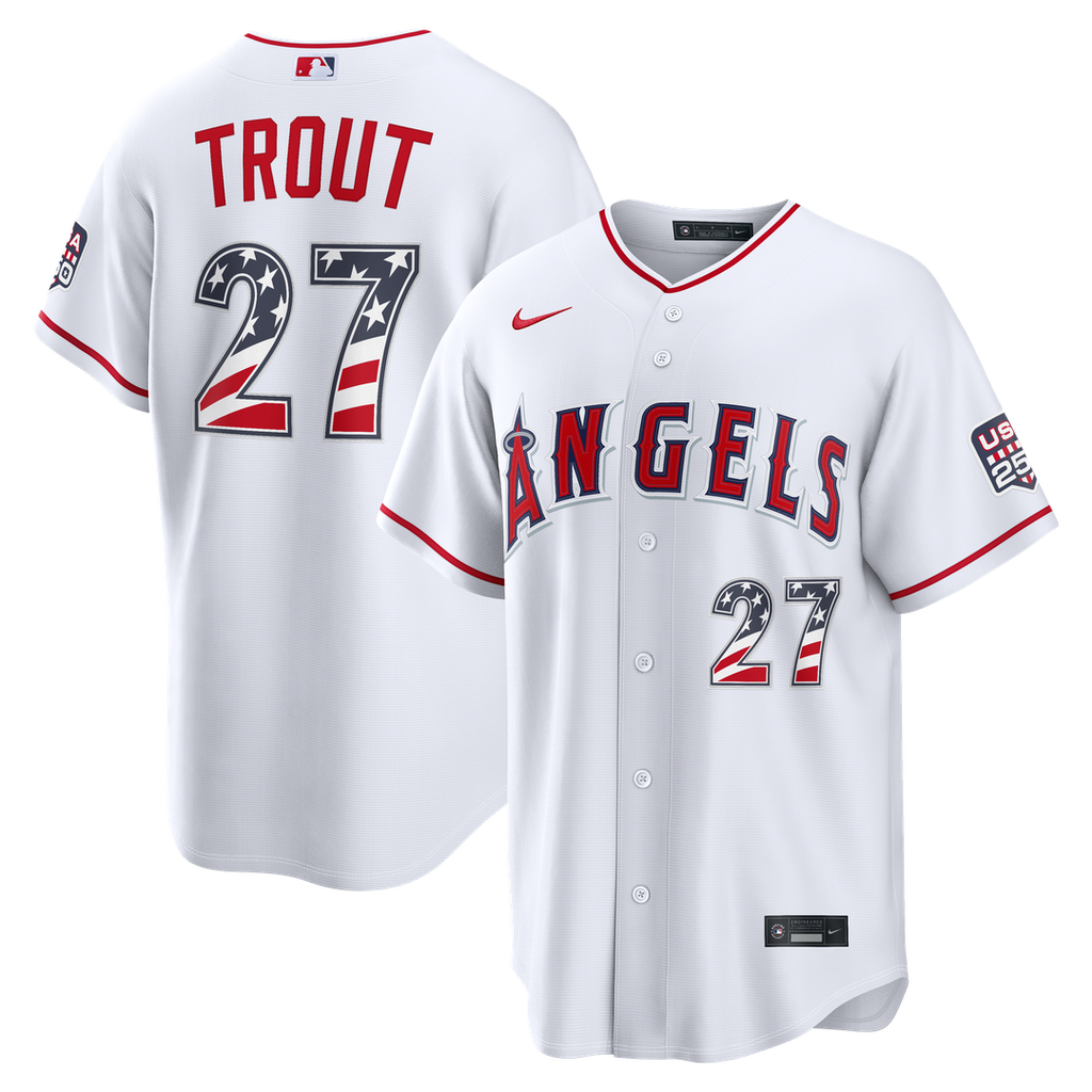 Los Angeles Angels Nike White MLB baseball jersey