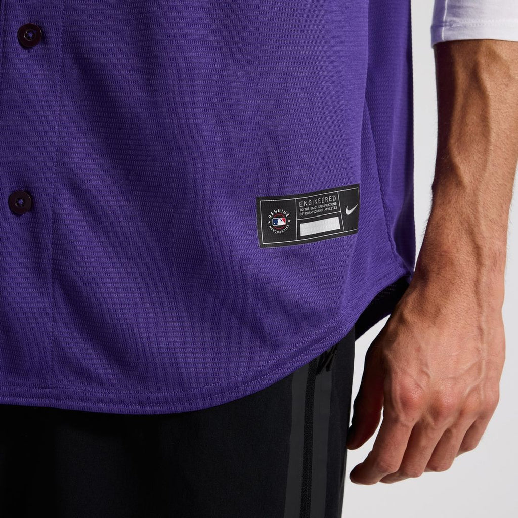 Colorado Rockies Nike Purple Replica Baseball Jersey