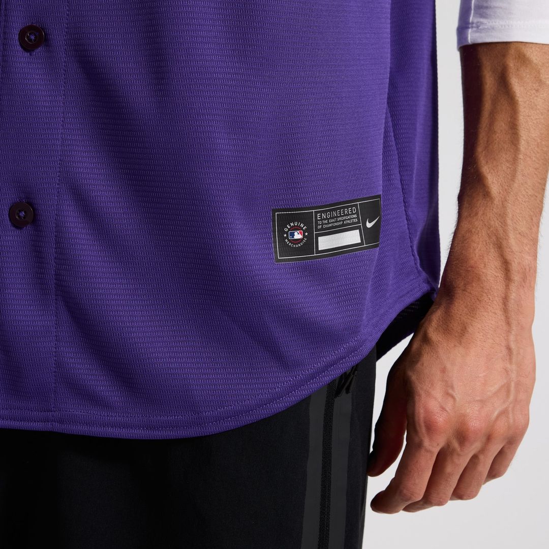 Colorado Rockies Nike Purple Replica Baseball Jersey