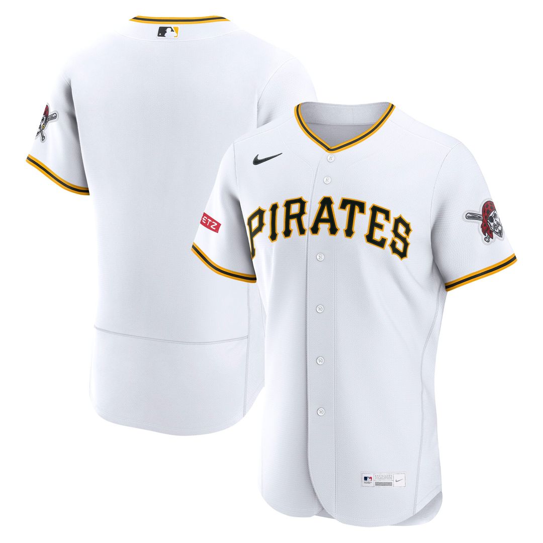 Pittsburgh Pirates Nike White Authentic MLB baseball jersey